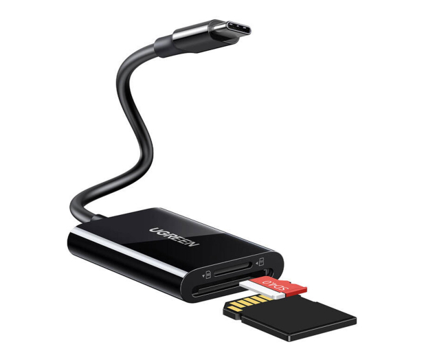 UGREEN Czytnik kart USB-C 2w1 CM265 czarny - 1501453 - zdjęcie 3
